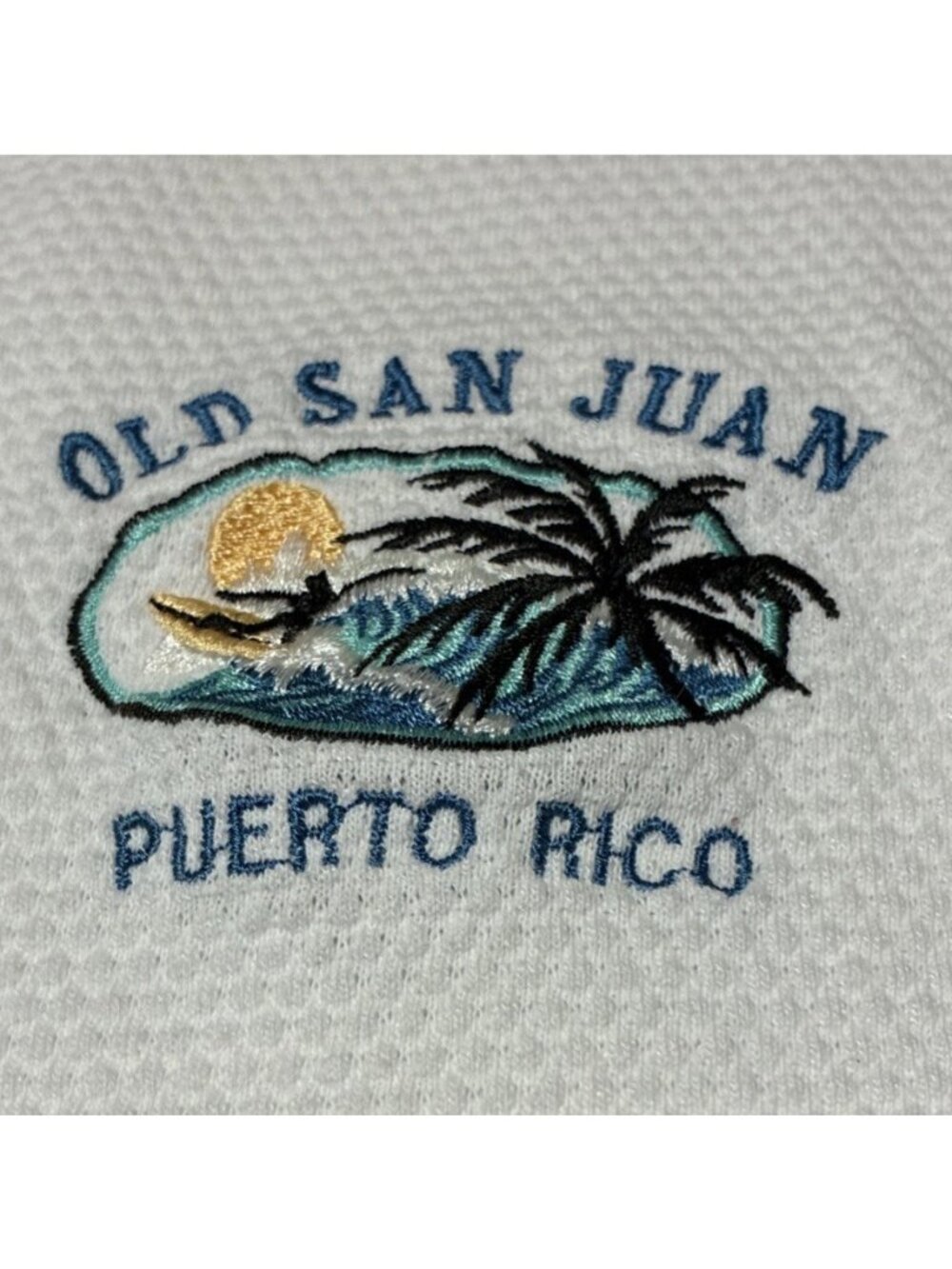 Vintage 90s HL Miller Gold Old San Juan Puerto Rico Graphic T Shirt L USA Made